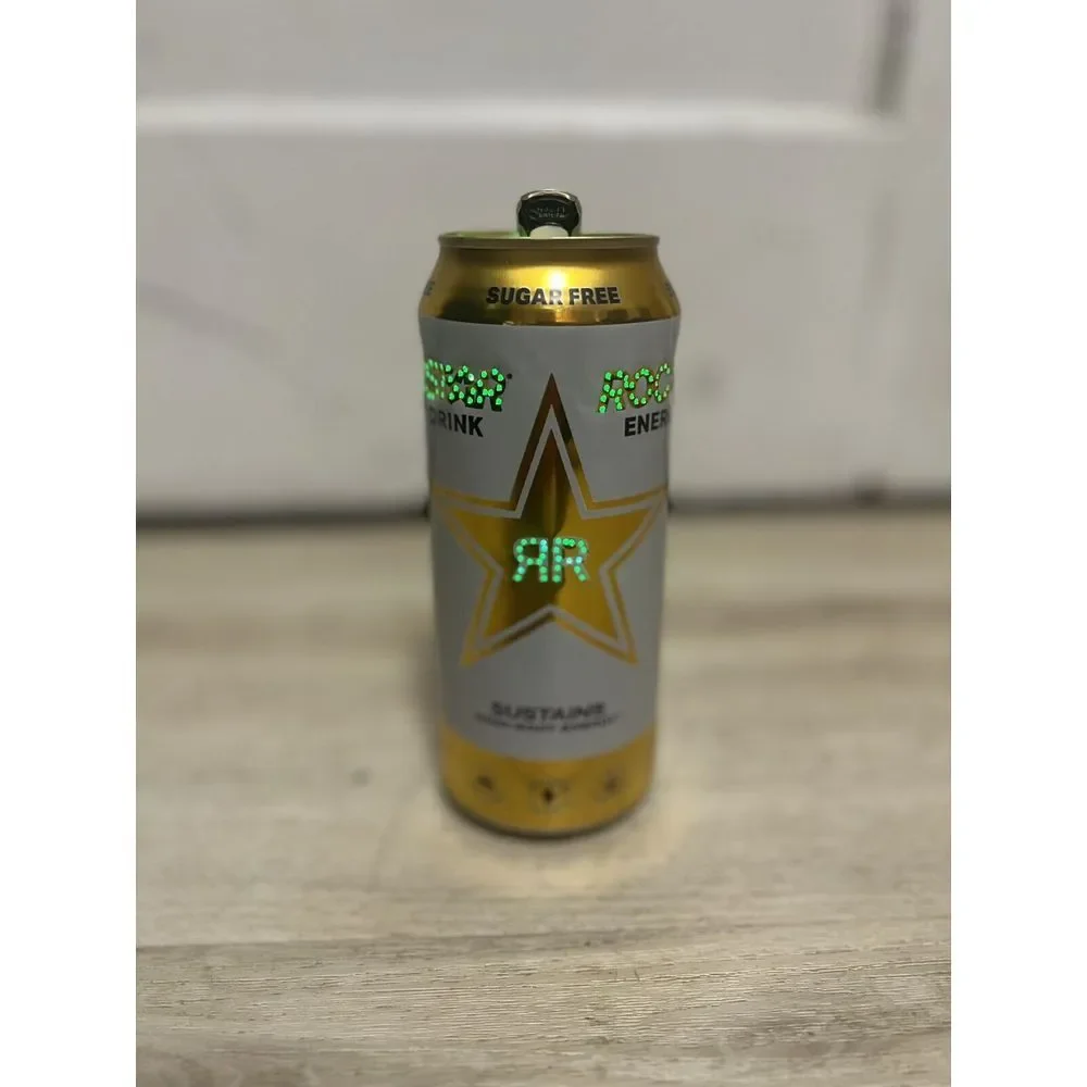 Rockstar Energy Drink Collectible Lamp‎ Can Green Light